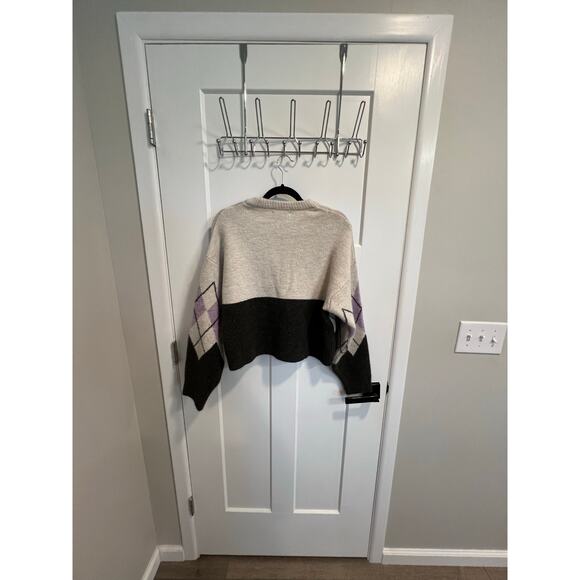 Pull&Bear‎ Thick Cropped Wool Blend Sweater Size Small Cottagecore Grandmacore - Picture 7 of 8